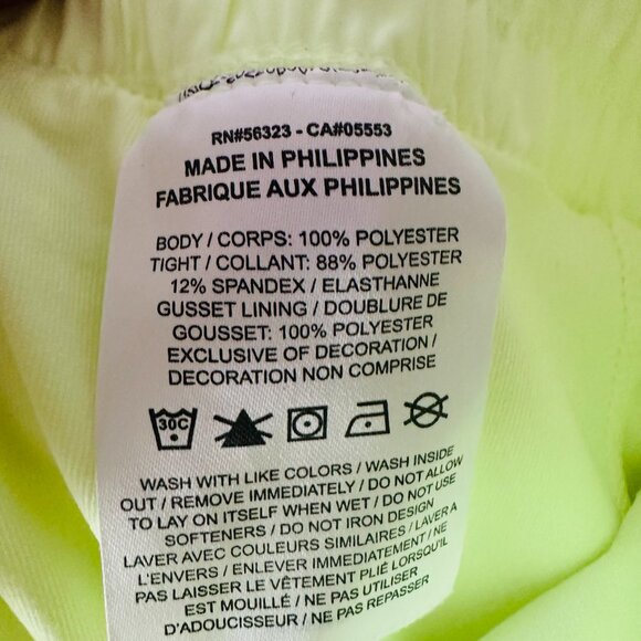 $52 NIKE One Dri-FIT High Rise 2-in-1 Shorts Barely VoLT/Reflective Lime Green - Picture 7 of 11